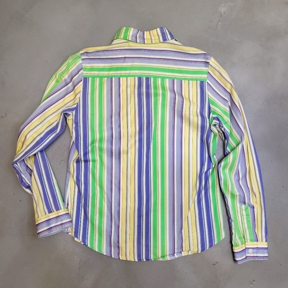 [EUC] Bright Stripe Blouse Size S - Picture 5 of 9